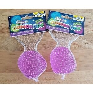 Orb Sqweezy Glow In The Dark Gumdrop Lilac~Viral Sensory Toys~ Lot of 2